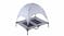 Kmall Elevated Hammock Dog Bed with Canopy Large - Grey