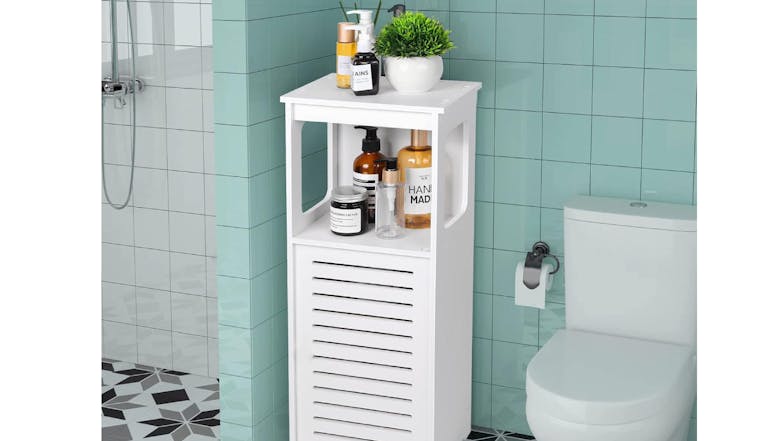 Kmall Freestanding Bathroom Storage Cabinet - White