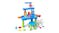 Kmall 3-Tier Interactive Water Play Table with Stool