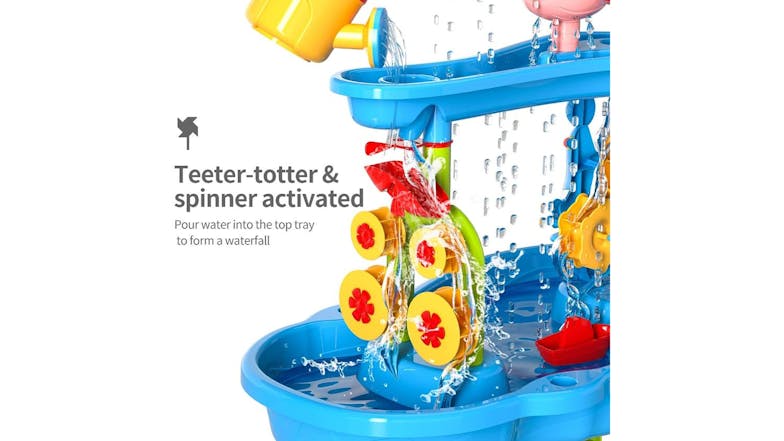 Kmall 3-Tier Interactive Water Play Table with Stool