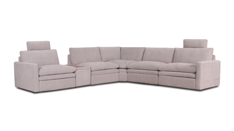 Cloud 5 Seater Corner Fabric Recliner Sofa