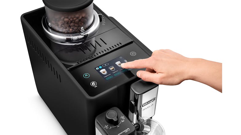 DeLonghi Rivelia Fully Automatic Espresso Machine - Onyx Black (EXAM440.55.B)