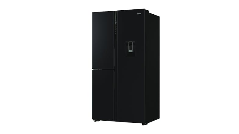Haier 574L Side by Side Fridge Freezer with Water Dispenser - Black (HRF575XHC)