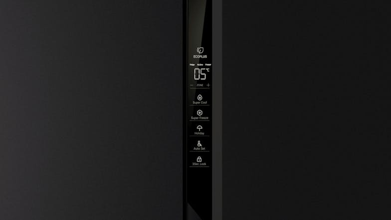 Haier 574L Side by Side Fridge Freezer with Water Dispenser - Black (HRF575XHC)