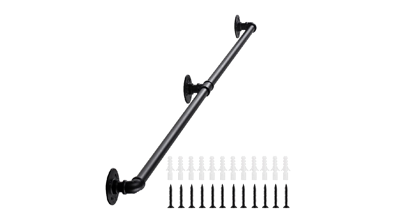 Kmall DIY Industrial Pipe Design Stairway Handrail 210cm