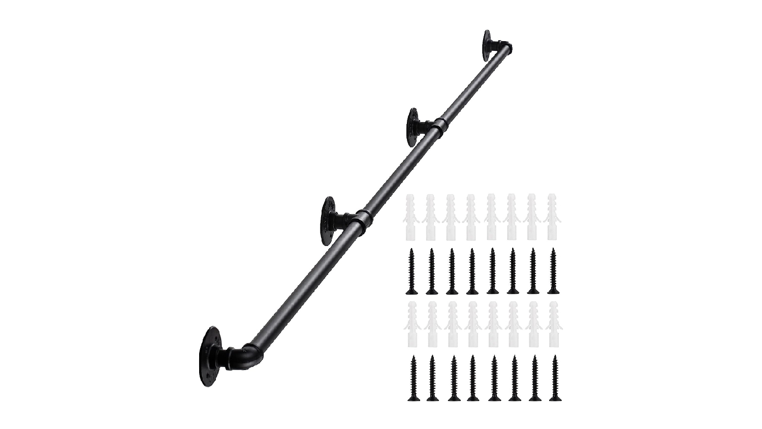 Kmall DIY Industrial Pipe Design Stairway Handrail 340cm