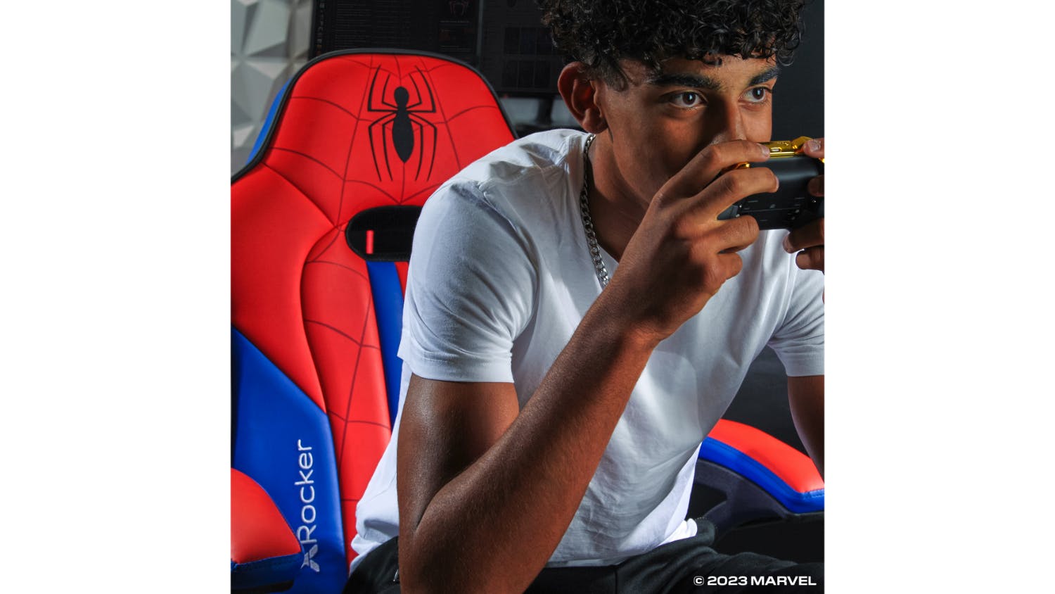 X Rocker Elite 2.1 Wireless Audio Pedestal Gaming Chair - Spider-Man ...