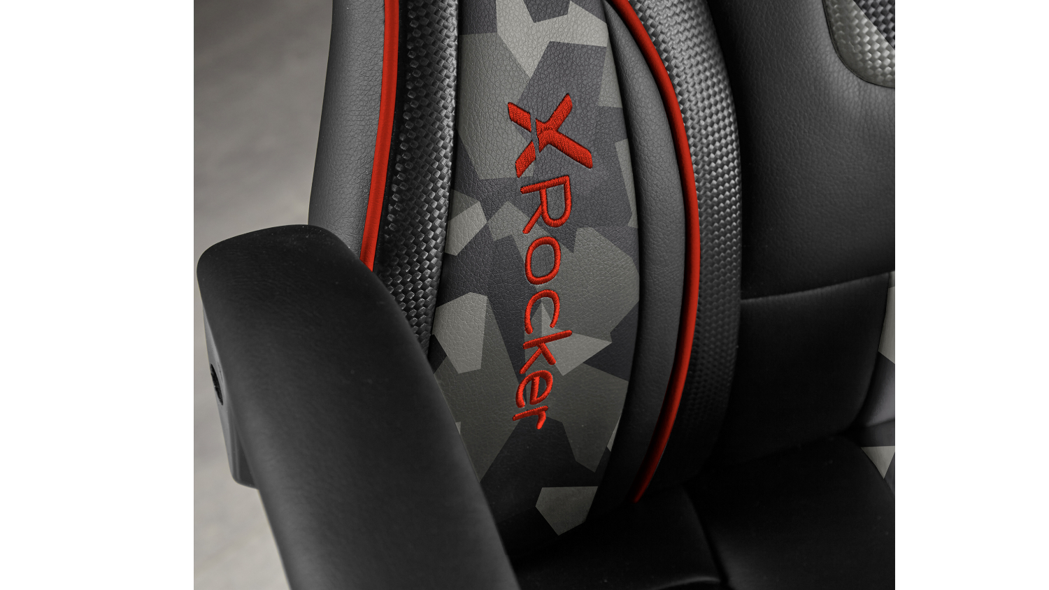 X Rocker Kratos Ergonomic Office Gaming Chair Black/Red Harvey