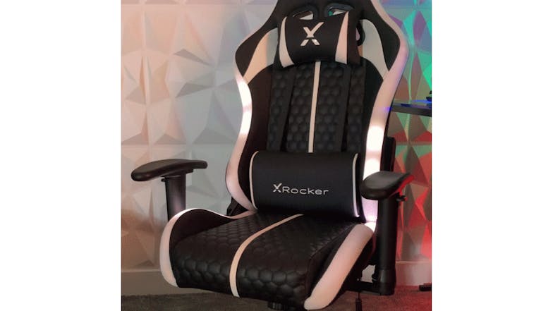 X Rocker Arteon Junior Gaming E-Sports Chair with Neo Motion Sync LED - Black/White