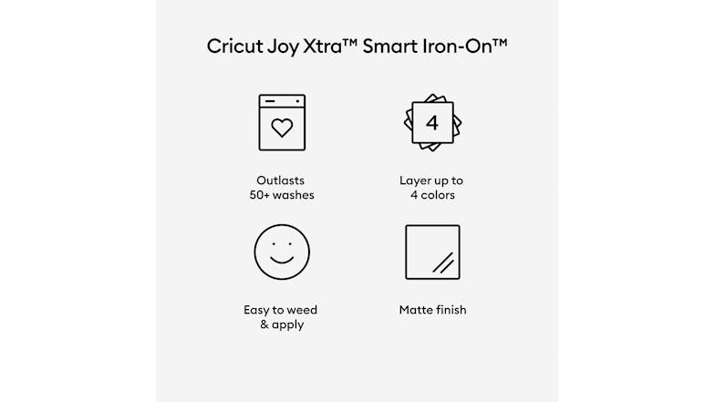 Cricut Joy Xtra Smart Iron-On 9.5” x 24” - Black (1 Sheets)
