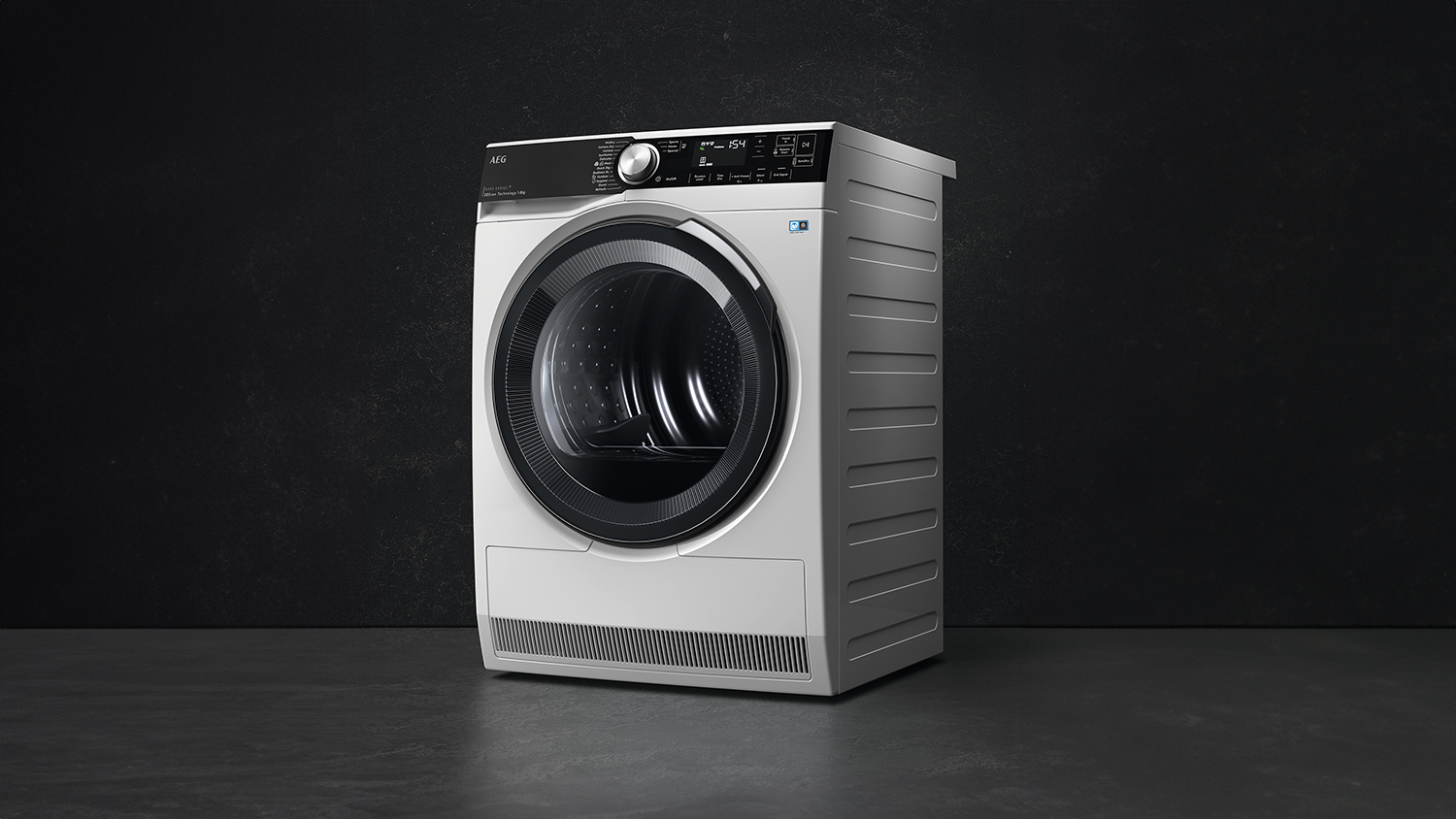 AEG 8kg Heat Pump Condenser Dryer with 12 Programs - White (T858M6OBC)