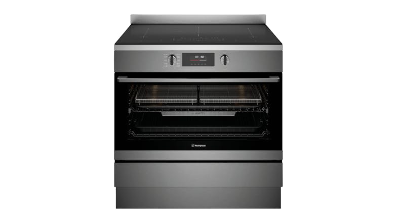 Westinghouse 90cm Freestanding Oven with Induction Cooktop - Dark Stainless Steel (WFE9756DD)
