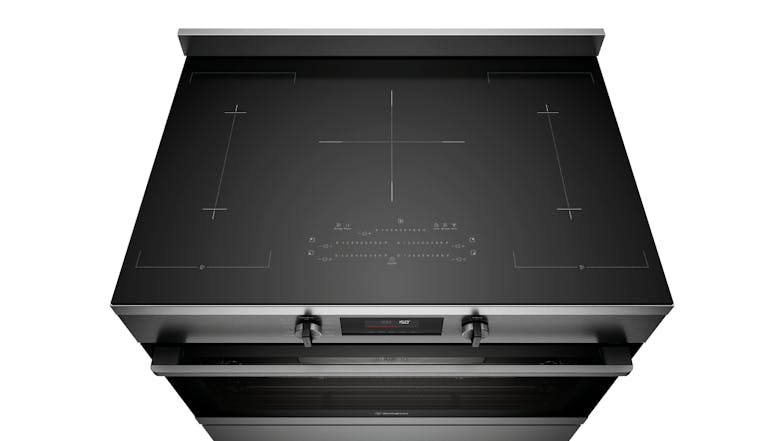 Westinghouse 90cm Freestanding Oven with Induction Cooktop - Dark Stainless Steel (WFE9756DD)