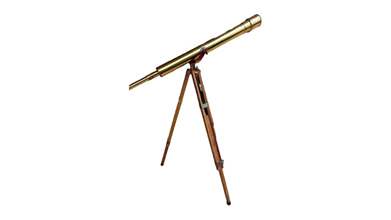 Shipwreck Trading Vintage Brass Telescope with Tripod Stand - Large