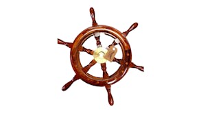 Shipwreck Trading Wooden Ship's Wheel