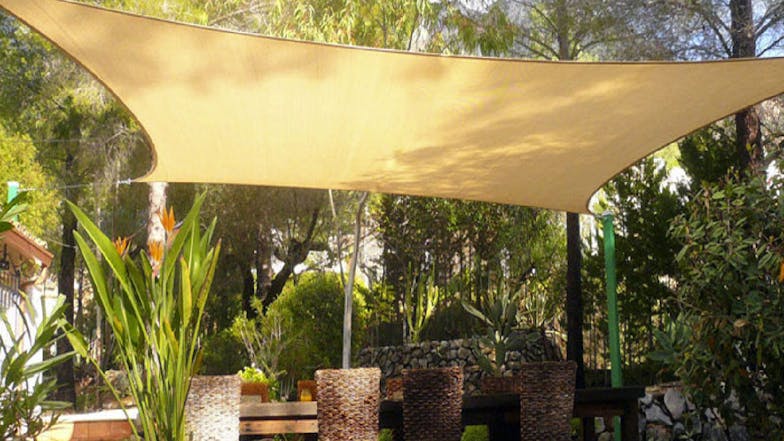 Kmall Shade Sail Rectangle 3 x 4m - Sand