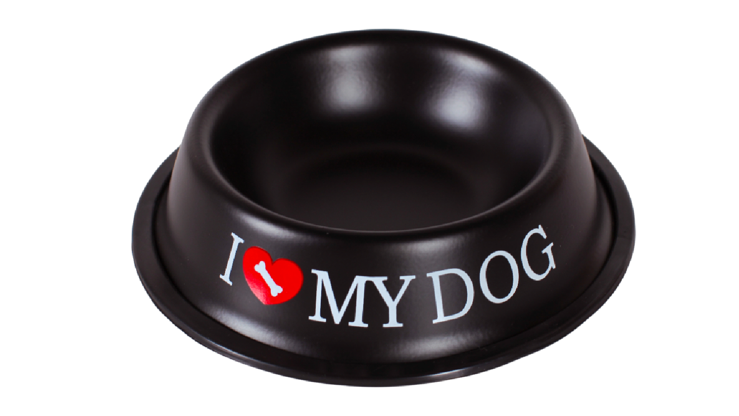 Rockingham Metal Non-Skid Pet Food Bowl - I Love My Dog
