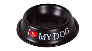 Rockingham Metal Non-Skid Pet Food Bowl - I Love My Dog