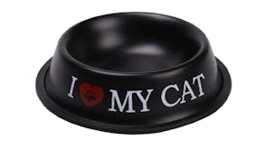 Rockingham Metal Non-Skid Pet Food Bowl - I Love My Cat