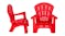 Hacienda Children's Plastic Outdoor Furniture Set 3pcs. - Red