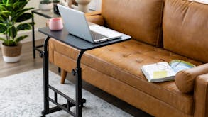 Hacienda Portable Adjustable Laptop Desk with Castors - Black