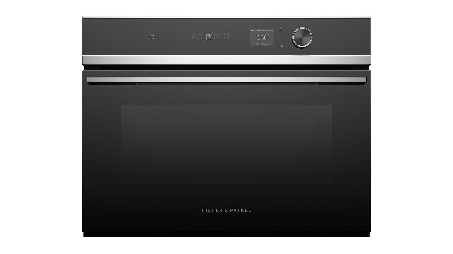 Fisher & Paykel 60cm Built-In Microwave Oven with 19 Functions - Black (Series 7/OM60NDLX1)