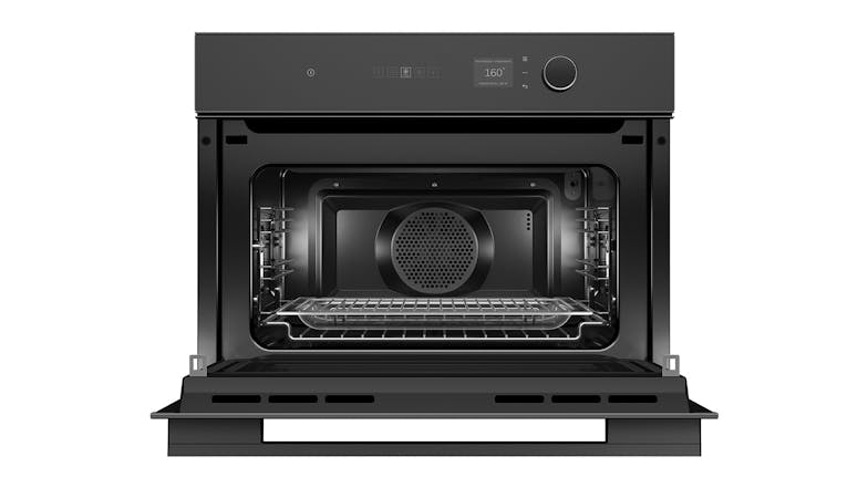 Fisher & Paykel 38L 19 Function Combination Built-In Microwave Oven - Black Glass (Series 7/OM60NMLB1)