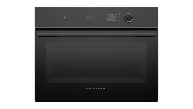 Fisher & Paykel 60cm 18 Function Built-In Compact Steam Oven - Black Glass (Series 7/OS60NMLB1)