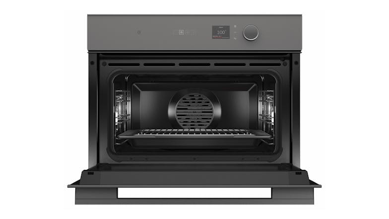 Fisher & Paykel 60cm 18 Function Built-In Compact Steam Oven - Grey Glass (Series 7/OS60NMLG1)