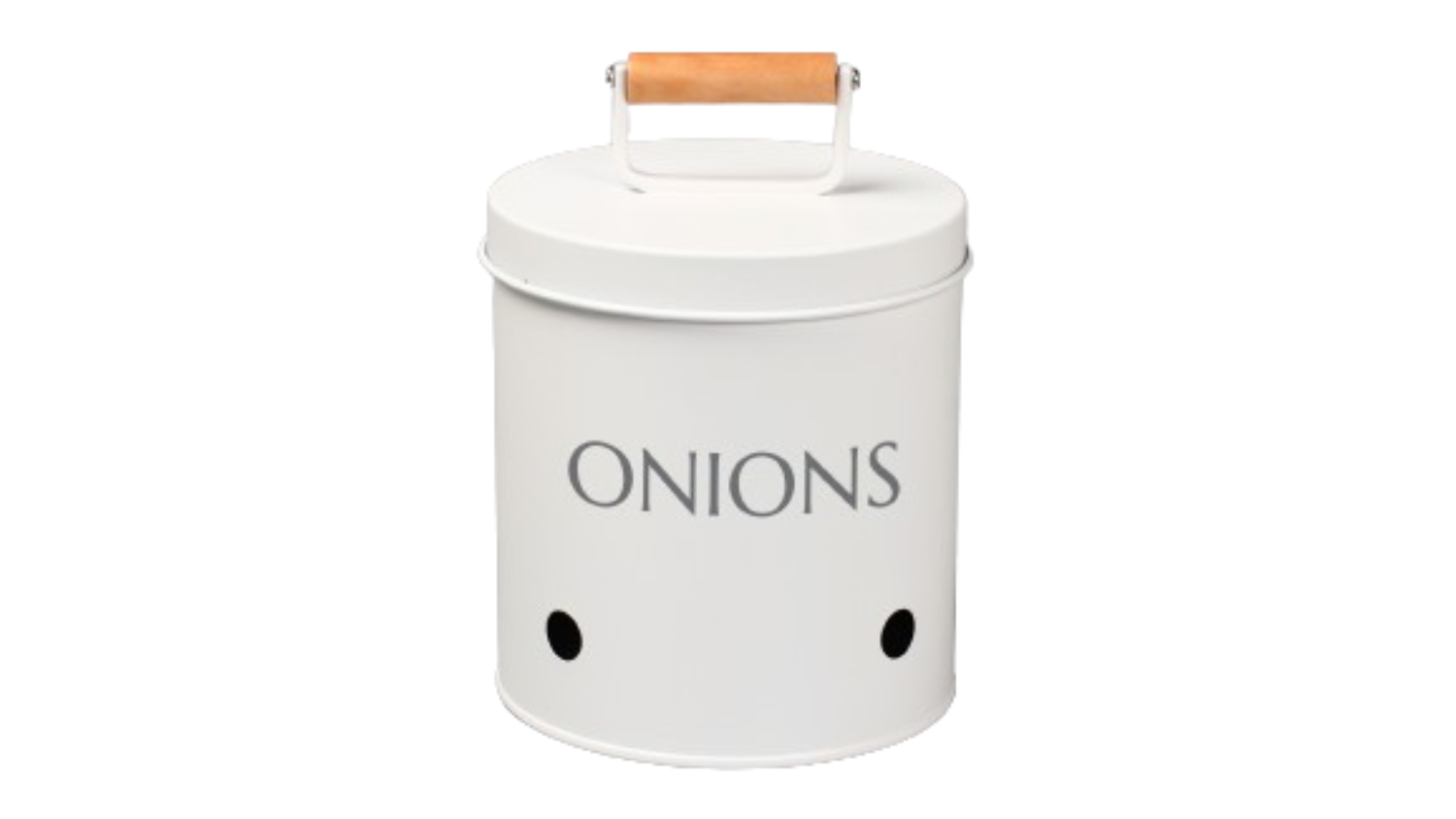 Rockingham Metal Onion Storage Tin