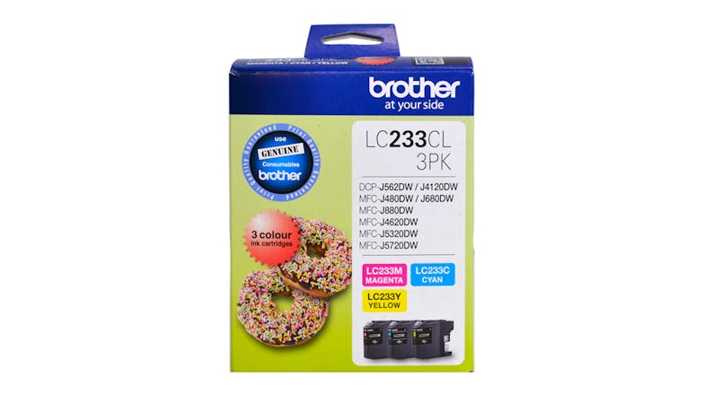 Brother LC233CL3PK Colour Ink Cartridge - 3 Pack