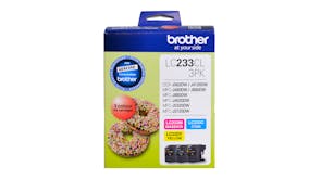 Brother LC233CL3PK Colour Ink Cartridge - 3 Pack
