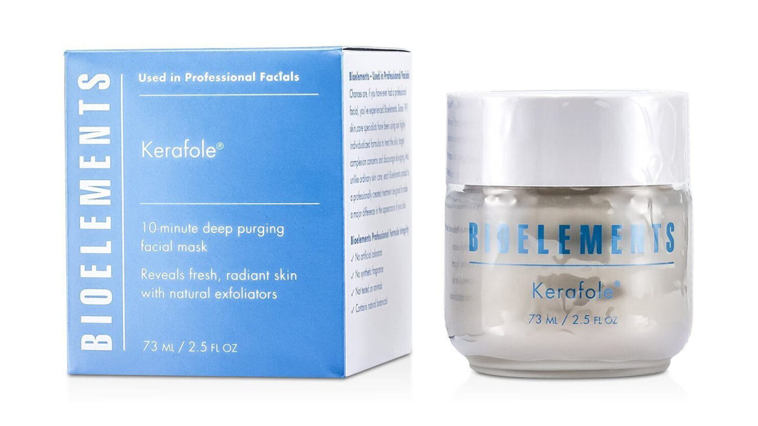 Kerafole - 10-Minute Deep Purging Facial Mask - For All Skin Types, Except Sensitive - 73ml/2.5oz