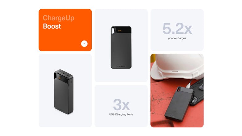 Cygnett ChargeUp Boost (4th Gen) 20,000mAh Power Bank - Black