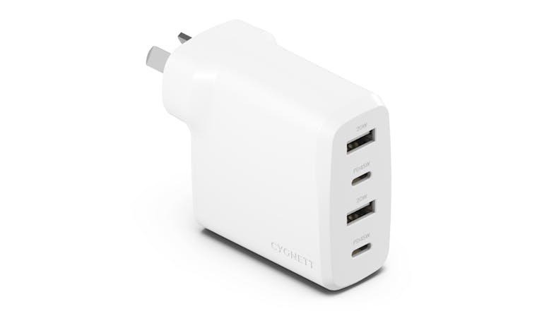 Cygnett PowerPlus 45W 4 Port Wall Charger - White (CY4769PDWCH)