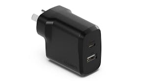 Cygnett PowerPlus 32W 2 Port Wall Charger - Black (CY4773PDWCH)