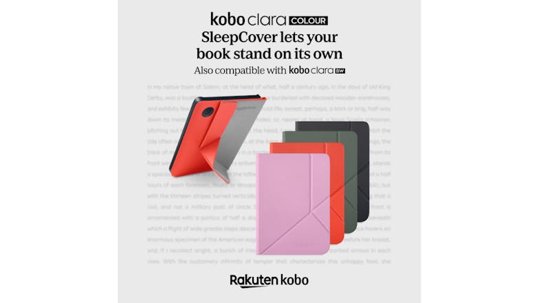 Kobo SleepCover Case for Kobo Clara 6" eReader - Cayenne Red (N365-AC-RD-E-PU)