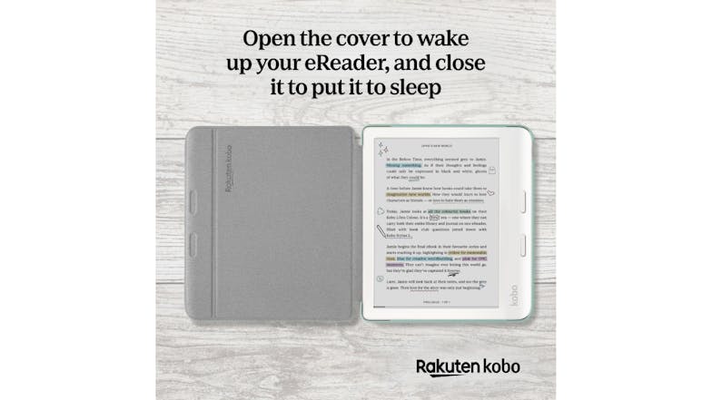 Kobo SleepCover Case for Kobo Libra 7" eReader - Garden Grenn (N428-AC-GR-O-PU)