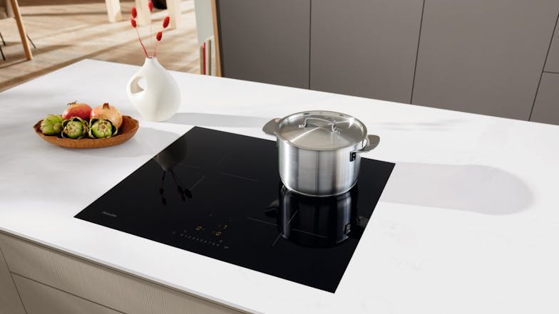 Miele 62cm 3 Zone Induction Cooktop - Black Glass (KM 7360 FL/12399760)