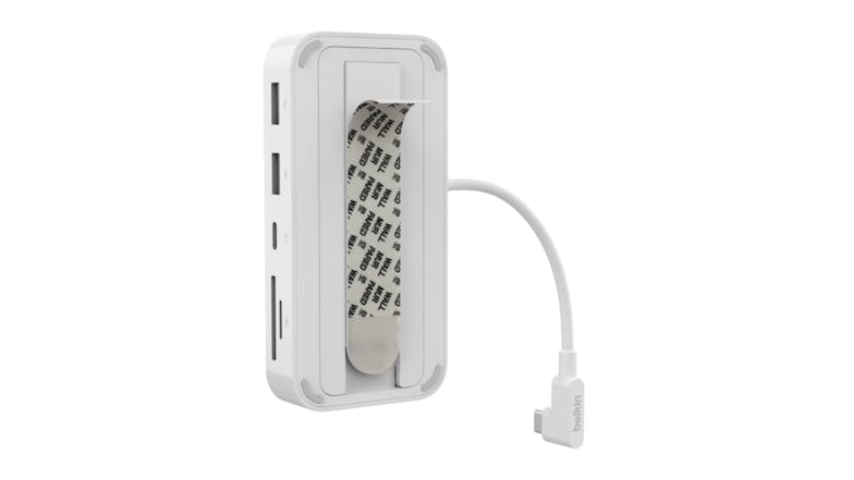 Belkin Connect USB-C 6-in-1 Multiport Hub with Mount - White