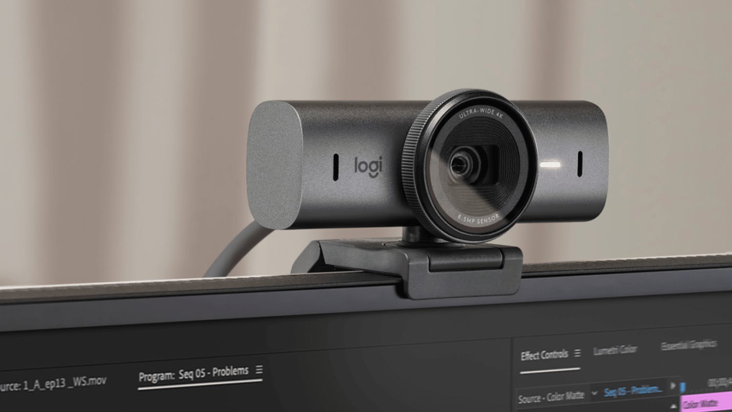 Logitech MX Brio 100 Ultra HD 4K Webcam - Graphite