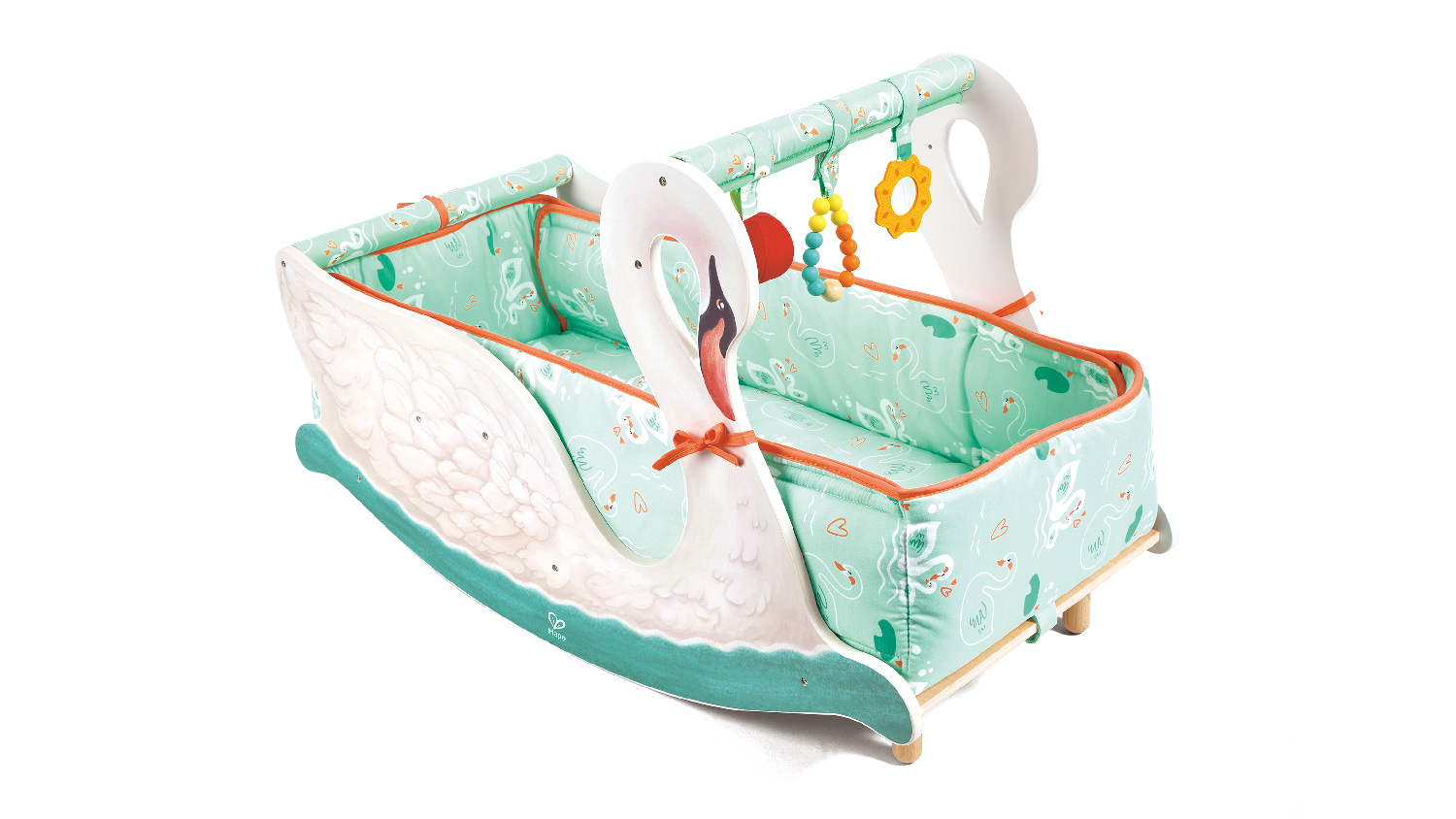 Hape 2-in-1 Baby Gym & Rocking Chair - Swan