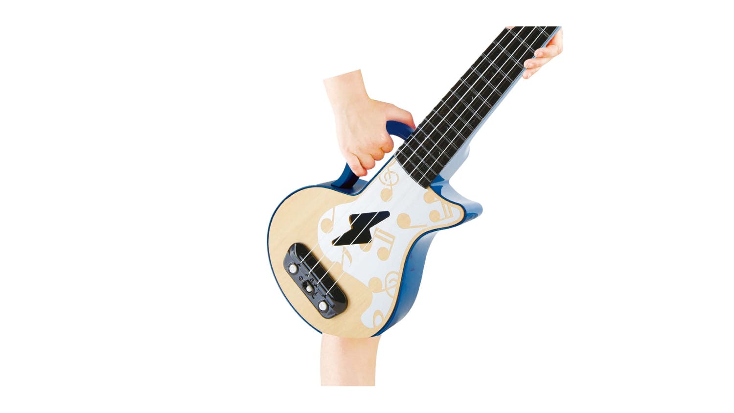 Hape Rock 'n' Roll Learning Ukelele with Light-Up Guide - Blue
