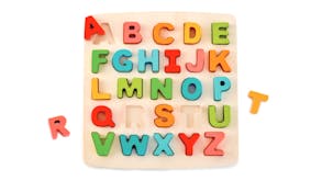 Hape Chunky Wooden Alphabet Block Learning Board