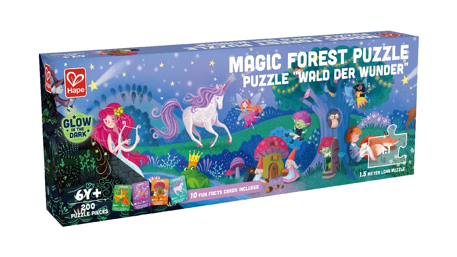 Hape Glow-In-The-Dark Magic Forest Puzzle 200pcs.