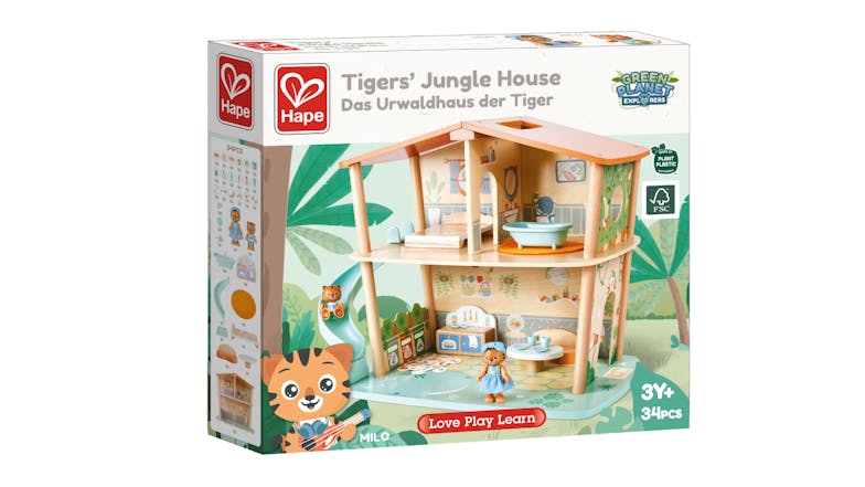 Hape "Green Planet" Tiger's Jungle House Playset