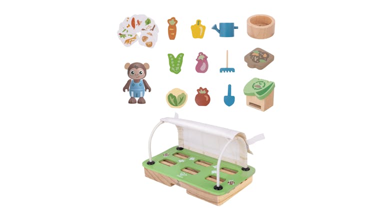 Hape "Green Planet" Monkey's Greenhouse Garden Playset