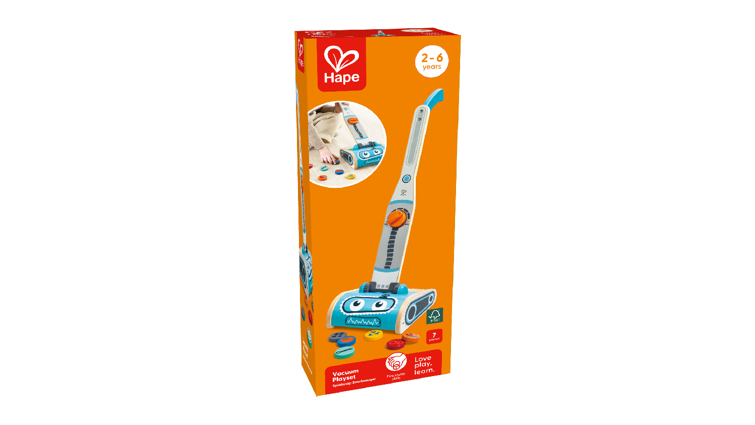 Hape Robot Friend Vacuum Cleaner Toy