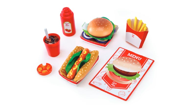 Hape Play Food Set - Fast Food