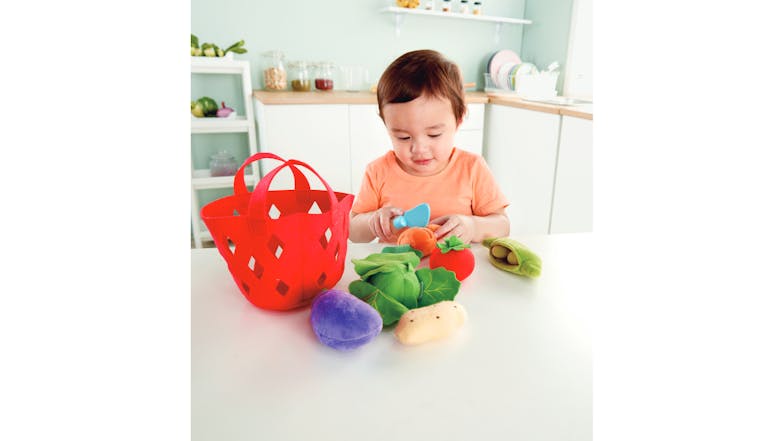 Hape Plush Play Food - Veggie Basket